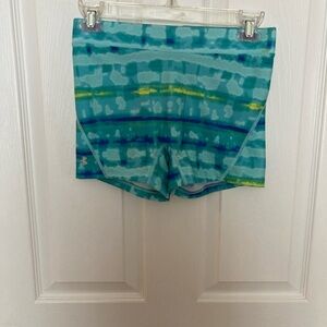 Under Armour Teal and Yellow Athletic Shorts Sz small